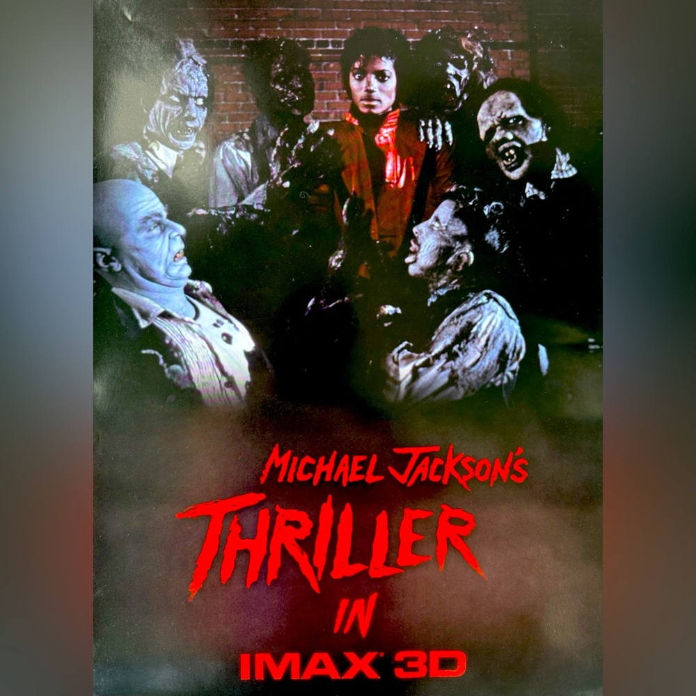 THRILLER - IMAX 3D Michael Jackson Authentic Original Promo Single Sided NM/MINT